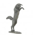 Bronze Fox Sculpture: Pouncing Fox by Sue Maclaurin