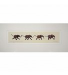 Limited Edition Elephant Print: Study for Running Baby Elephants by Jonathan Sanders