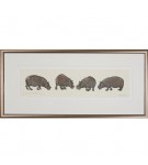 Limited Edition Hippo Print: Study for Hippopotamus by Jonathan Sanders (Framed)