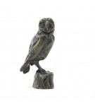 Bronze Bird Sculpture: Barn Owl Maquette