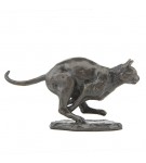 Bronze Cat Sculpture: Running Cat by Sue Maclaurin