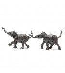 Bronze Elephant Sculpture: Follow Me Maquette by Jonathan Sanders