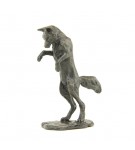 Bronze Fox Sculpture: Pouncing Fox Maquette