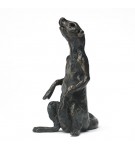 Bronze Meerkat Sculpture: Meerkat Monty by Jonathan Sanders