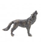 Bronze Wolf Sculpture: Howling Wolf Maquette by Jonathan Sanders