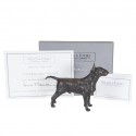 Bronze Dog Sculpture: Standing Bull Terrier by Sue Maclaurin 