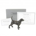 Bronze Dog Sculpture: Female Standing Beagle by Sue Maclaurin