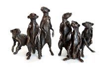 Family of Meerkats sculpture Christening Gift Ideas