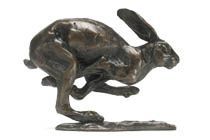 Christening Gift Ideas - Solid Bronze Hare Sculpture