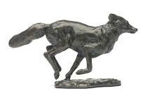 Retirement gift ideas solid bronze fox sculpture