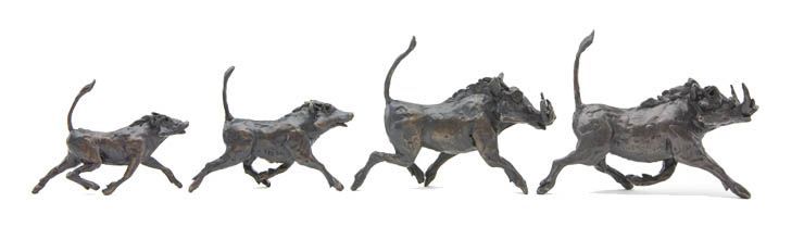 New baby gift ideas bronze warthog family