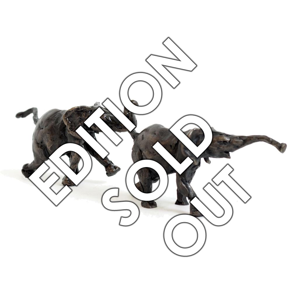 Bronze Elephant Sculpture: Follow Me by Jonathan Sanders