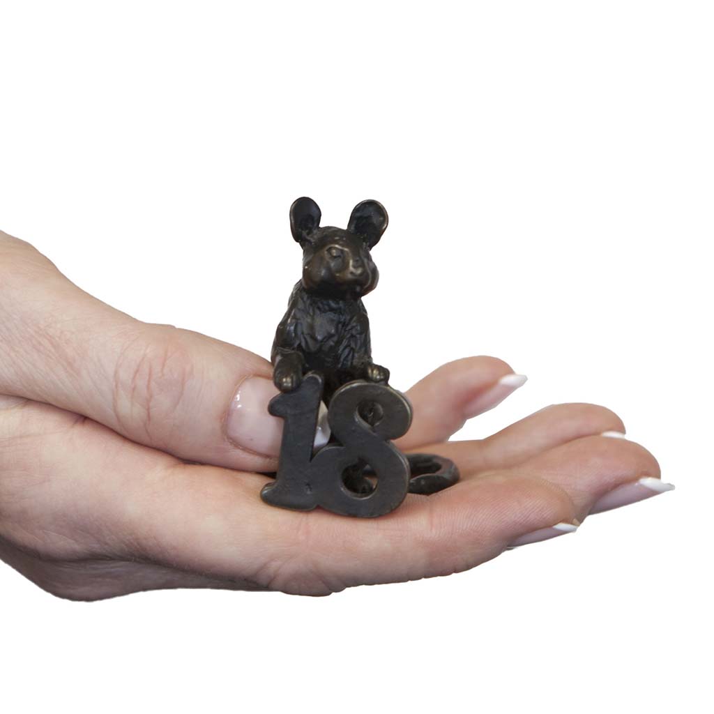 Bronze Mouse Sculpture: Celebration Mouse-18 by Sue Maclaurin - Image 16