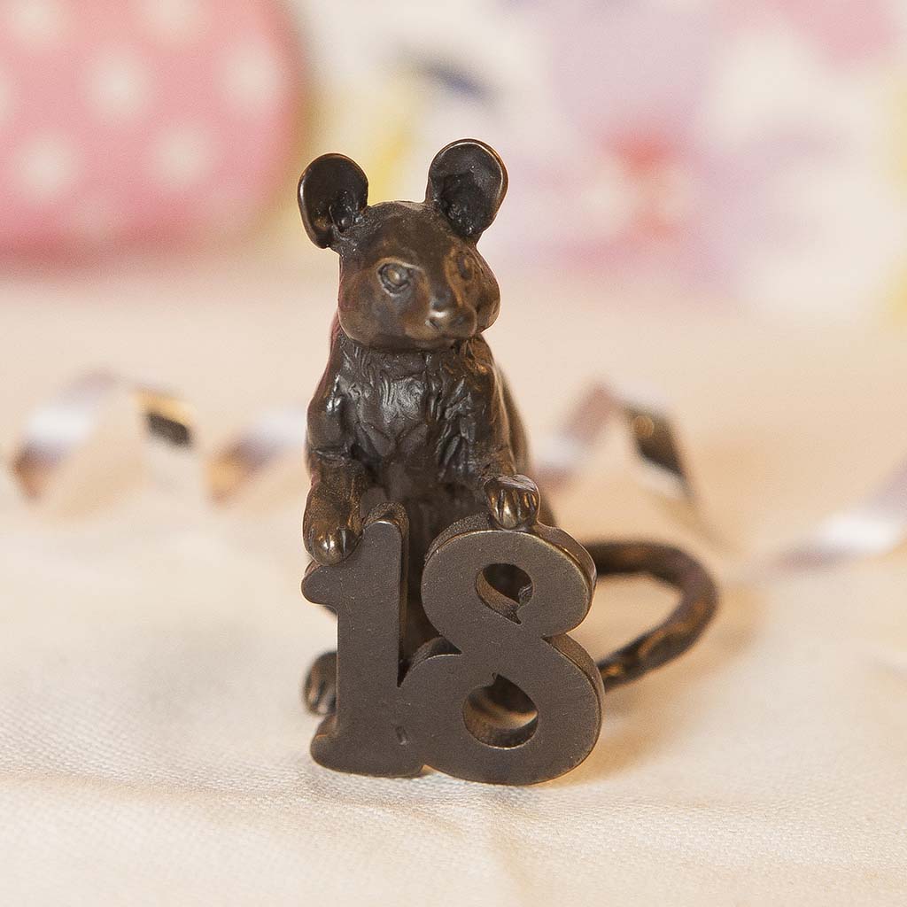 Bronze Mouse Sculpture: Celebration Mouse-18 by Sue Maclaurin - Image 12