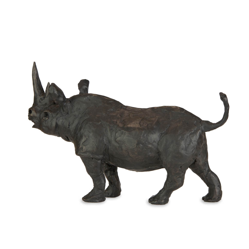 Bronze Rhino Sculpture: Bull Rhinoceros by Jonathan Sanders - Image 6