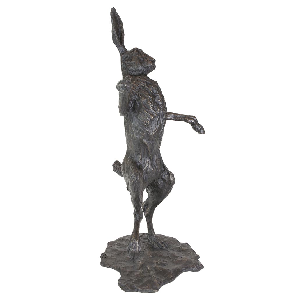 Bronze Hare Sculpture: Garden Dancing Hare by Sue Maclaurin (Life Size) **NEW!** - Image 6