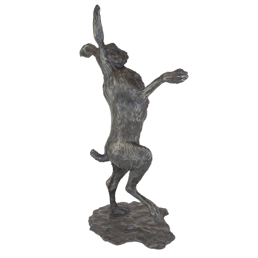 Bronze Hare Sculpture: Garden Dancing Hare by Sue Maclaurin (Life Size) **NEW!** - Image 10