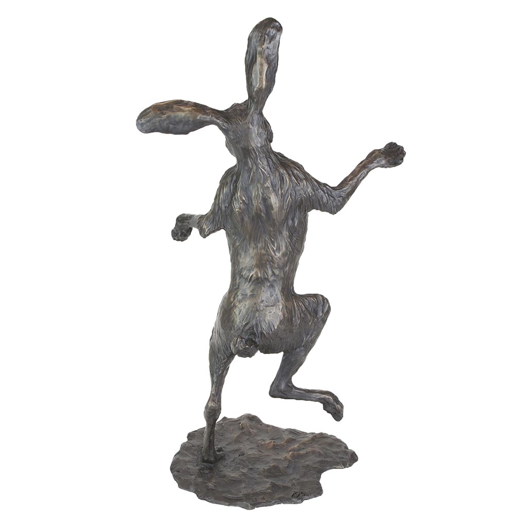 Bronze Hare Sculpture: Garden Dancing Hare by Sue Maclaurin (Life Size) **NEW!** - Image 14