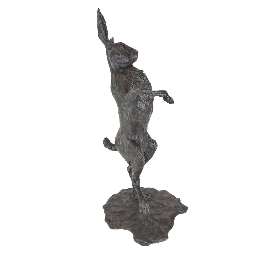 Bronze Hare Sculpture: Garden Dancing Hare by Sue Maclaurin (Life Size) **NEW!** - Image 8