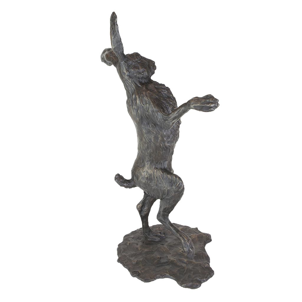 Bronze Hare Sculpture: Garden Dancing Hare by Sue Maclaurin (Life Size) **NEW!** - Image 9