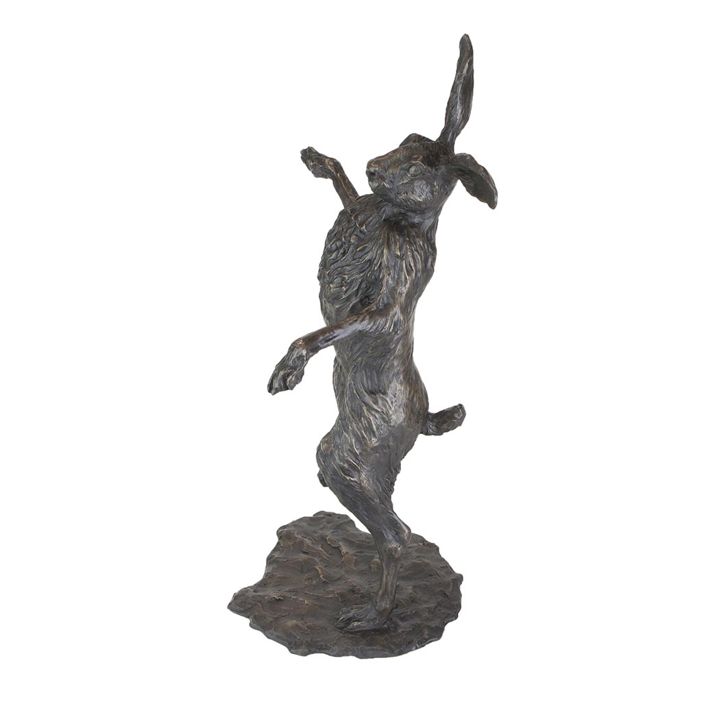 Bronze Hare Sculpture: Garden Dancing Hare by Sue Maclaurin (Life Size) **NEW!** - Image 16