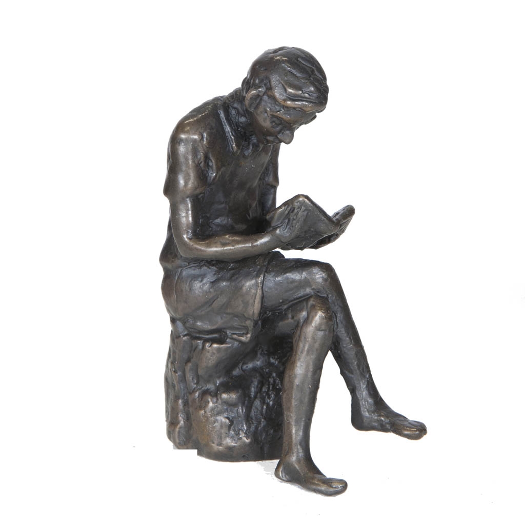 Wedgwood Museum Original Bronze Sculpture: Seated Boy II by Jonathan Sanders