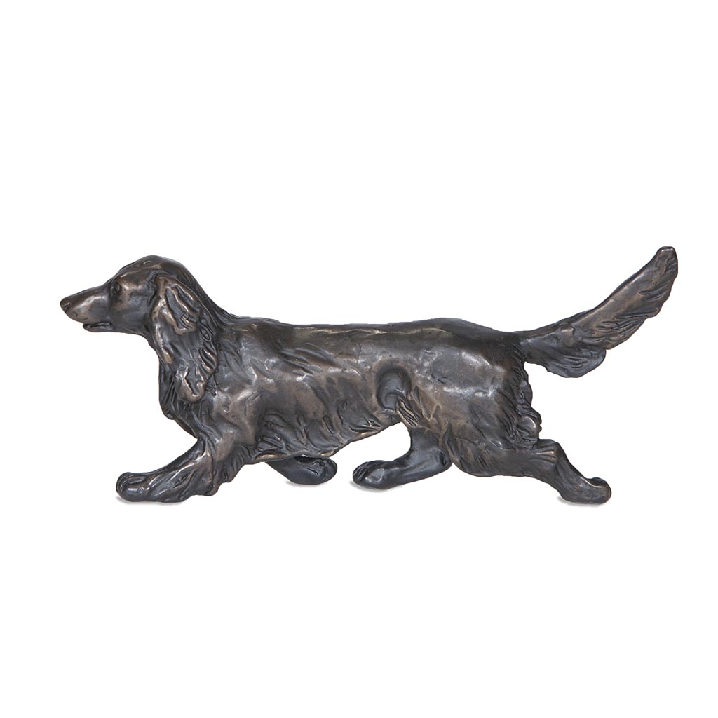 Trotting Long Haired Dachshund by Sue Maclaurin