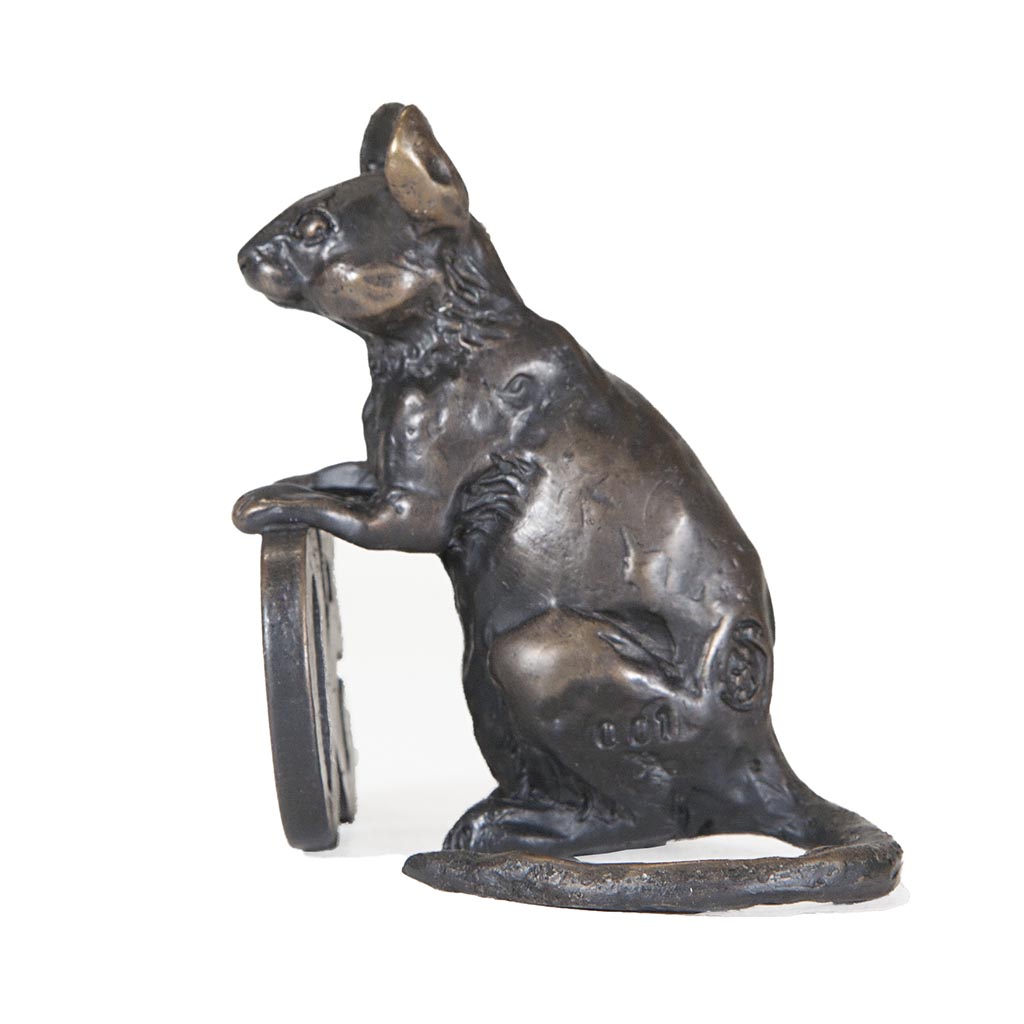 Bronze Mouse Sculpture: Celebration Mouse-50 by Sue Maclaurin - Image 5
