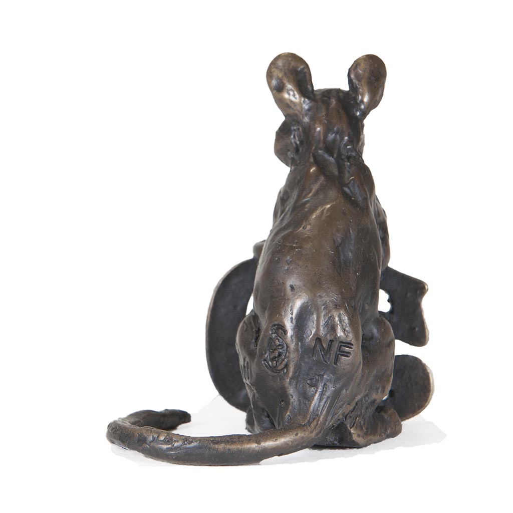 Bronze Mouse Sculpture: Celebration Mouse-50 by Sue Maclaurin - Image 6