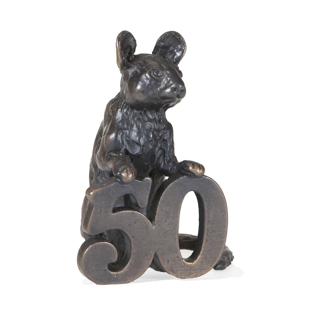 Bronze Mouse Sculpture: Celebration Mouse-50 by Sue Maclaurin - Image 9