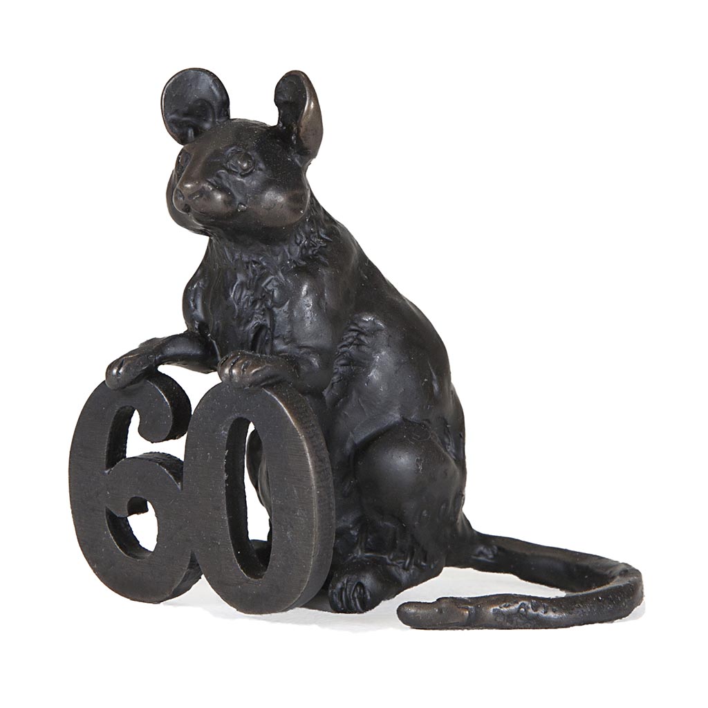 Bronze Mouse Sculpture: Celebration Mouse-60 by Sue Maclaurin - Image 3