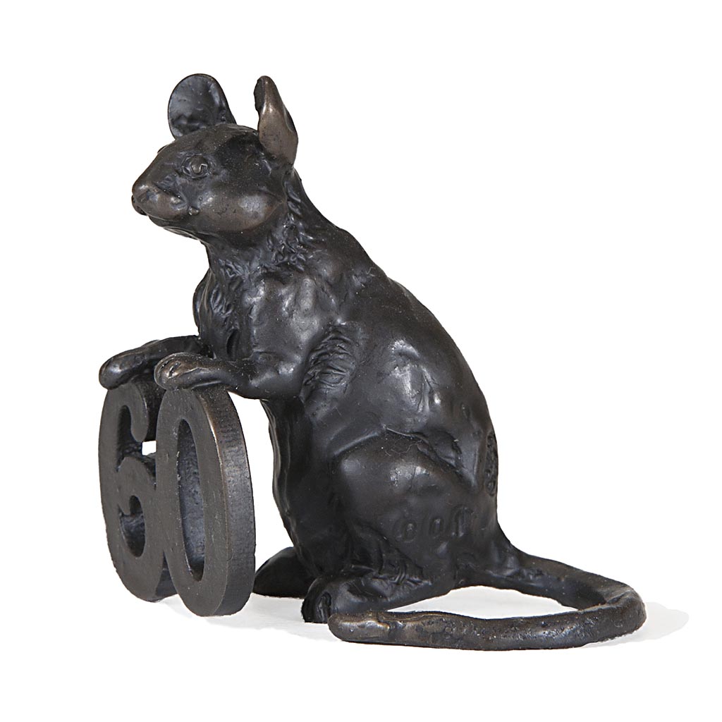 Bronze Mouse Sculpture: Celebration Mouse-60 by Sue Maclaurin - Image 4