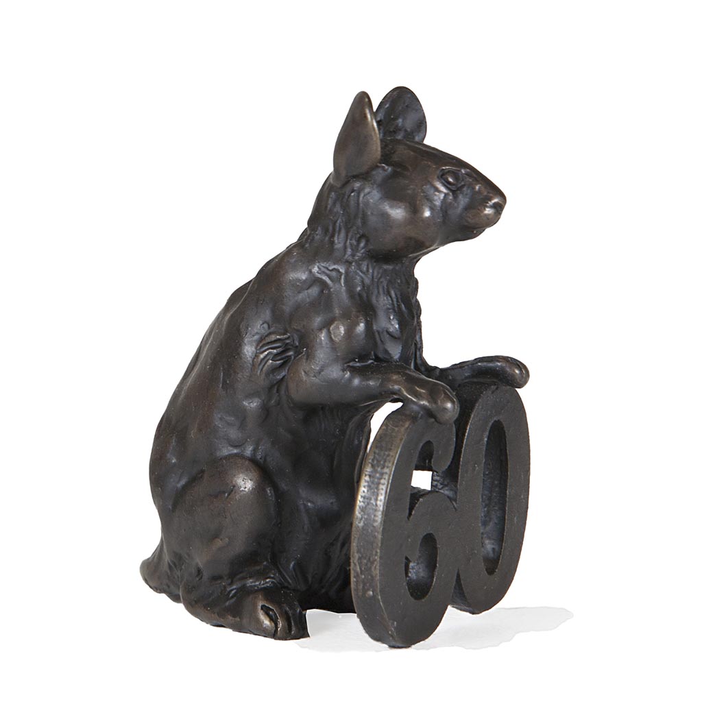 Bronze Mouse Sculpture: Celebration Mouse-60 by Sue Maclaurin - Image 10