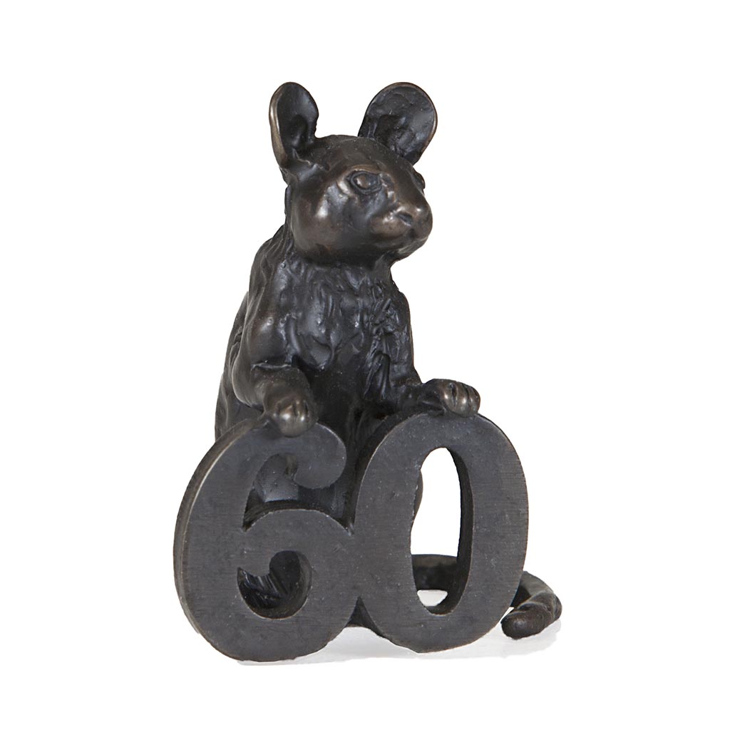 Bronze Mouse Sculpture: Celebration Mouse-60 by Sue Maclaurin - Image 9