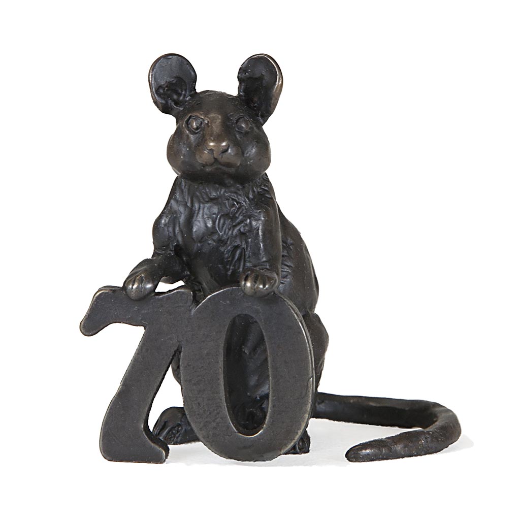 Bronze Mouse Sculpture: Celebration Mouse-70 by Sue Maclaurin - Image 2